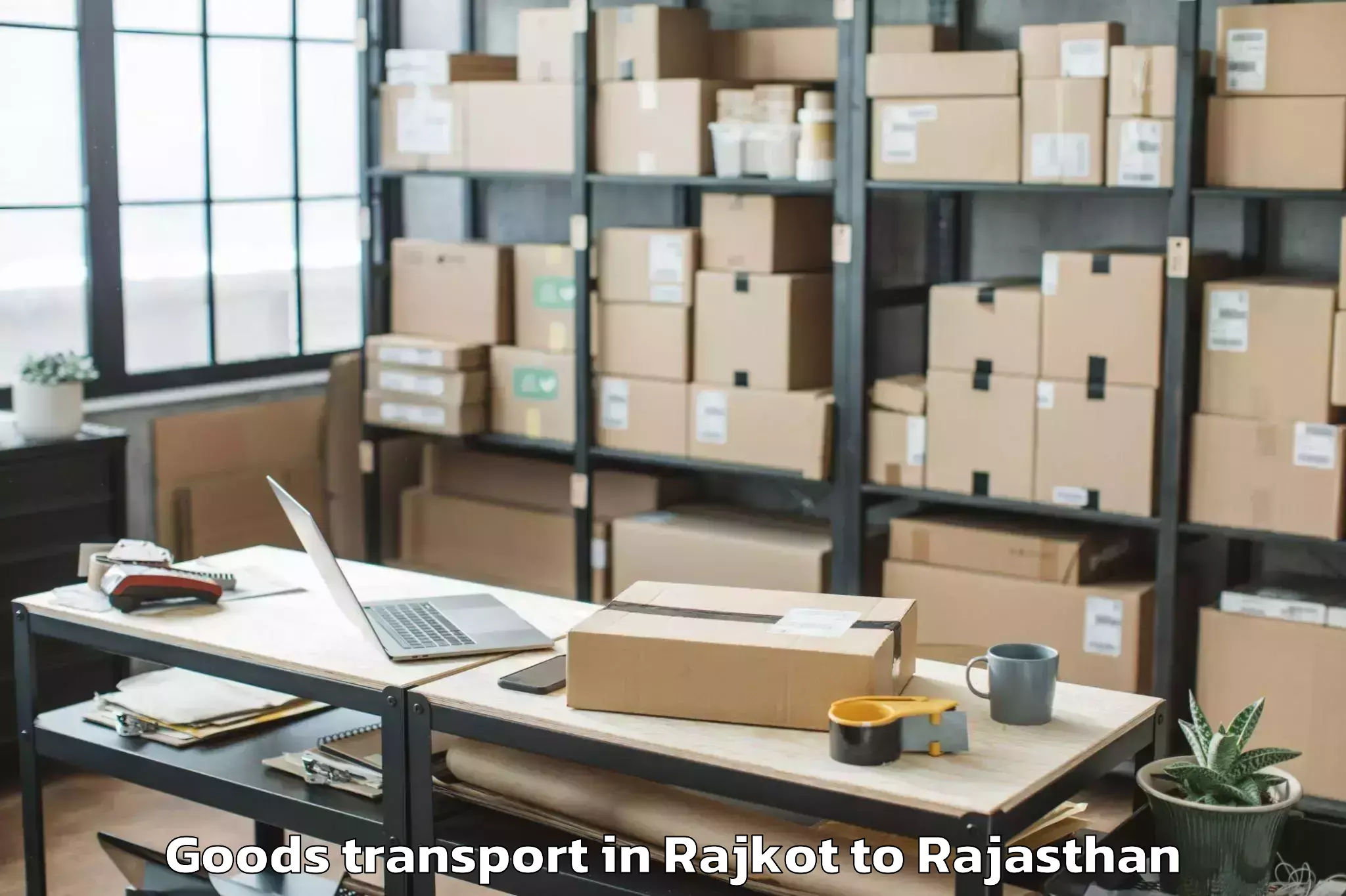 Comprehensive Rajkot to Bhindar Goods Transport